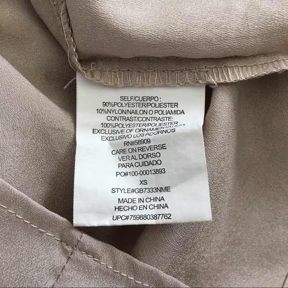 GB Gold Lace Women’s Dress XS Back Zipper-SZ XS - Picture 7 of 7